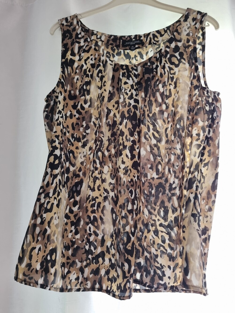 Apt. 9 Leopard-Print Sleeveless Camisole - Tan, Black